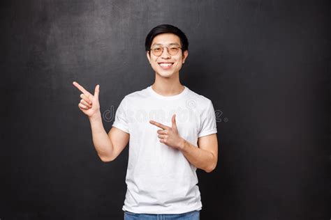 Portrait Of Good Looking Young Asian Man Male Student In White Shirt