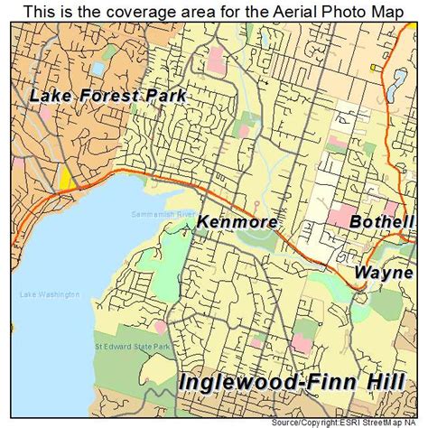 Aerial Photography Map Of Kenmore Wa Washington