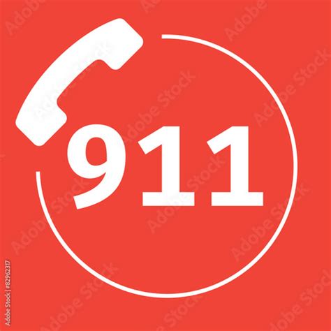 911 Emergency Call Number Logo Stock Image And Royalty Free Vector
