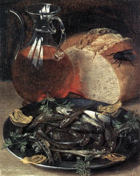 Still Life With Bread And Fish Flegel 1637 Sifting The Past