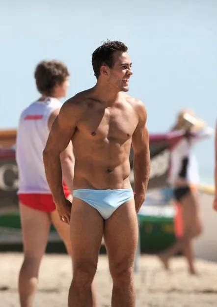 Shirtless Male Beefcake Hunk Muscle Beach Speedo Jock Photo Pinup X P Eur Picclick De