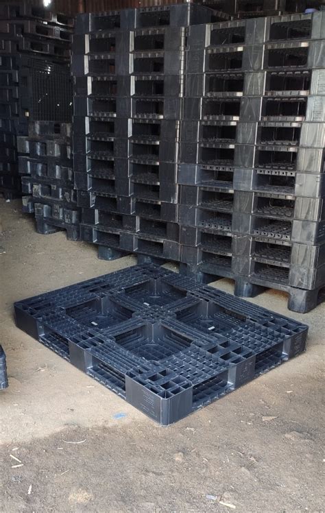 4way Entry Black Plastic Pallet For Storage Capacity 4000kg Rs 500