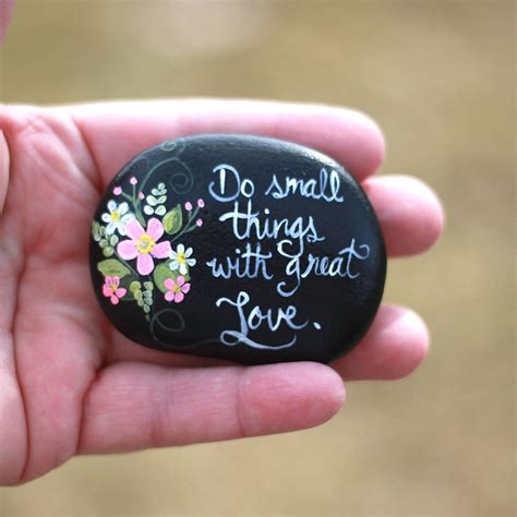 Hand Painted Inspirational Stone Painted Rock Painted Rock