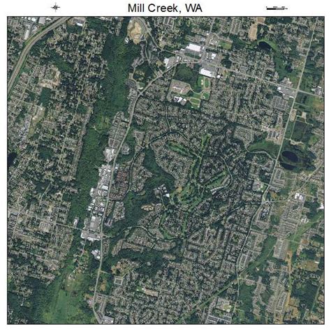 Aerial Photography Map Of Mill Creek Wa Washington