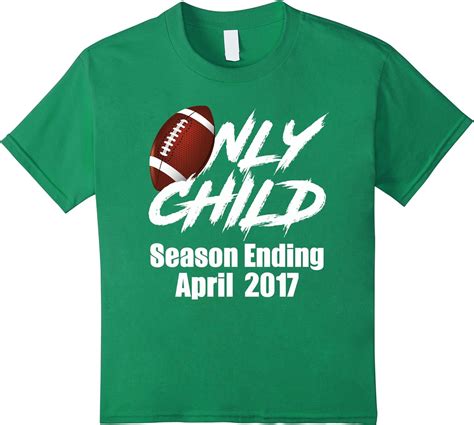 Kids Only Child Expiring April 2017 With Football Tee Shirt