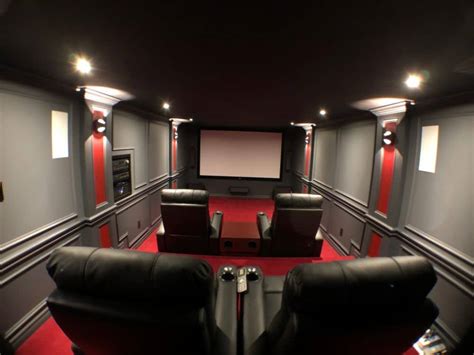 Diy Home Theater With Stadium Seating Projector And Killer Sound System