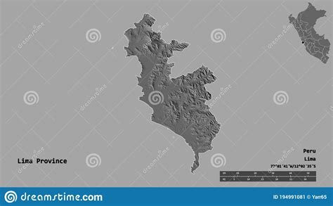 Lima Province Province Of Peru Zoomed Bilevel Stock Illustration