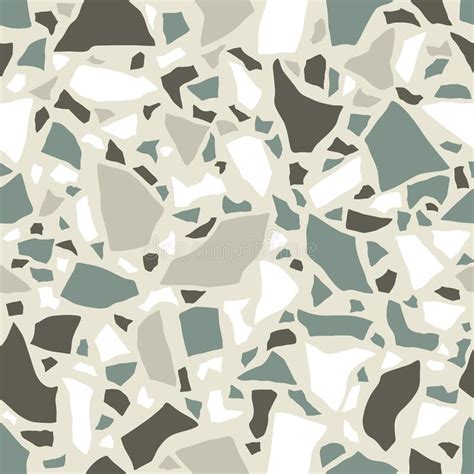 Gray Terrazzo Seamless Texture Floor Tile Polished Stone Pattern
