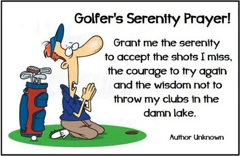 The Golfers Serenity Prayer I Rock Bottom Golf Rockbottomgolf Golf