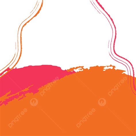 รูปกรอบพื้นผิวแปรงกรันจ์สีส้มและสีแดงสำหรับเทมเพลตโซเชียลมีเดีย Twibbon