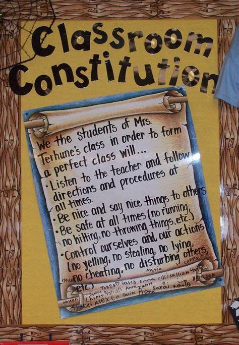10 Best Class Constitution Images Class Constitution Classroom