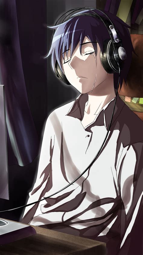Sad Anime Boy Wallpaper Santinime