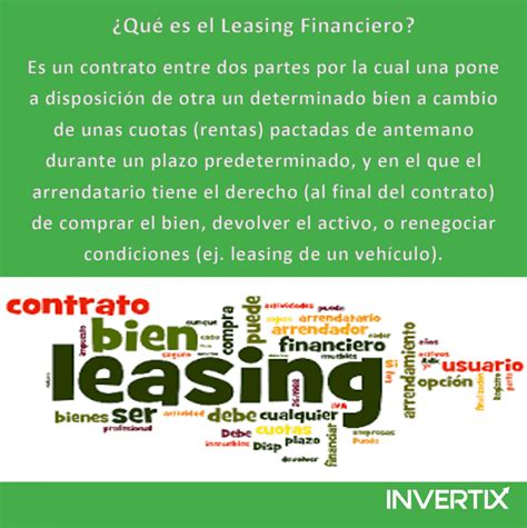 Qu Es El Leasing Financiero Invertix