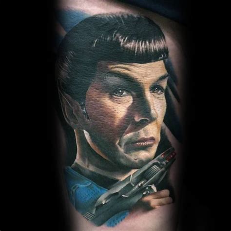 Set in the 24th century, the series follows the adventures of the starfleet and maquis crew of the starship uss voyager after they were stranded in the delta. 50 Star Trek Tattoo Designs For Men - Science Fiction Ink Ideas