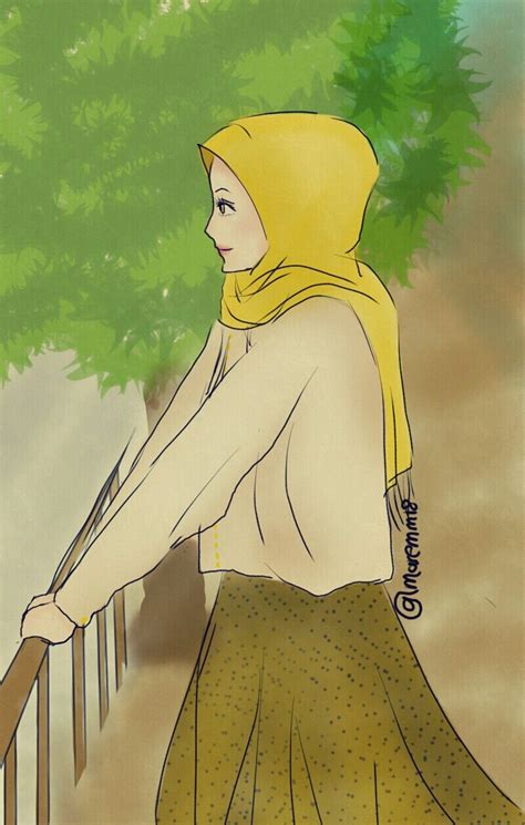Pin By çiçek Böcek On Anime With Hijab Anime Muslim Doodle Cartoon