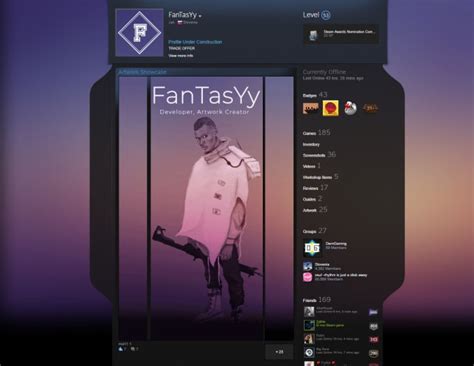 Make Custom Artwork For Your Steam Profile By Fantasyy Fiverr