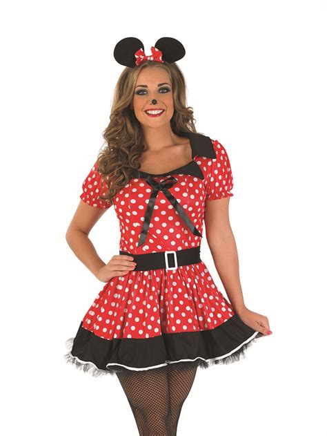 Femme Sexy Frech Micky Mini Minnie Mouse Costume Déguisement