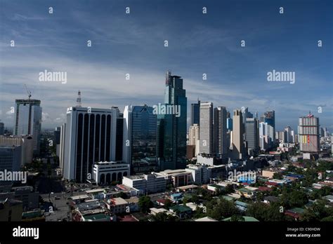 A Panoramic View Of Makati Skyline Stock Photo Alamy