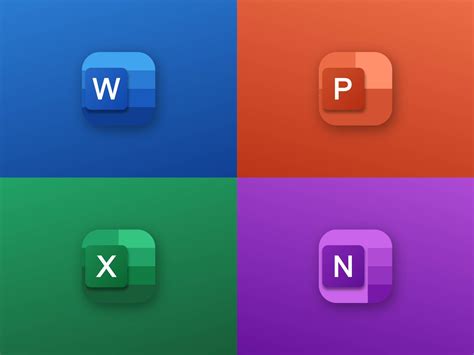 Microsoft Office 365 Icons Redesign By Mian Salman On Dribbble