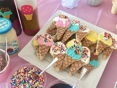 Ice Cream Birthday Party Ideas Photo 1 Of 19 Catch My Party