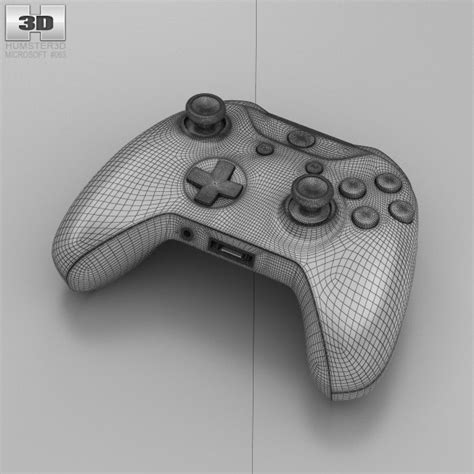 Microsoft Xbox One S Controller 3d Model Humster3d