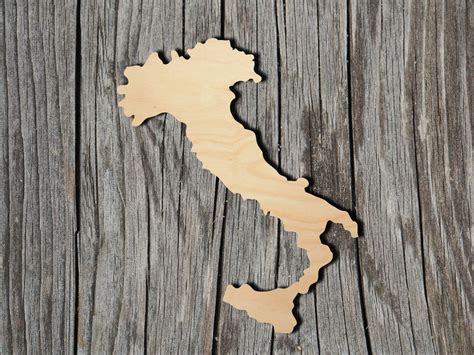 Italy Multiple Sizes Laser Cut Unfinished Wood Cutout | Etsy