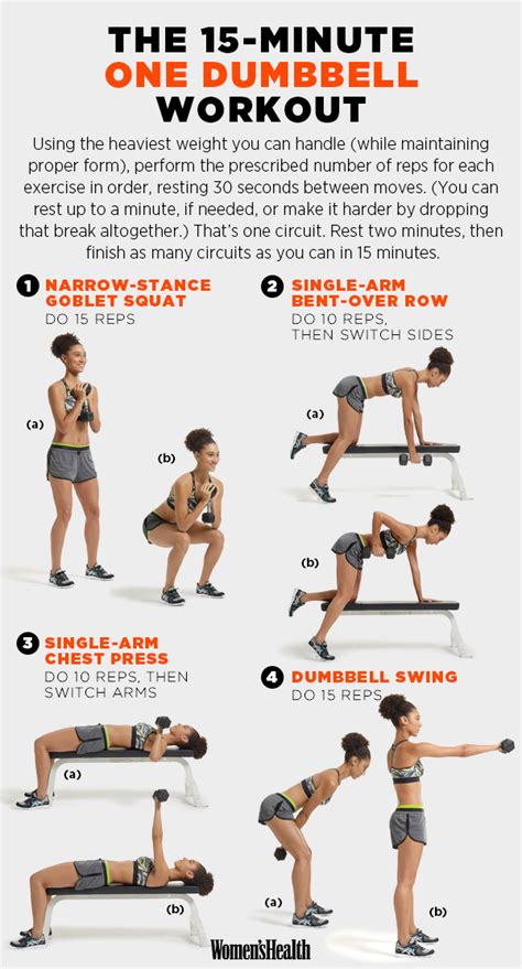 For A Quick One Dumbbell Workout One Dumbbell Workout Minute Workout Dumbell Workout