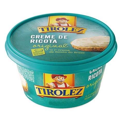 Creme De Queijo Ricota Original Tirolez Pote 200g Supernosso