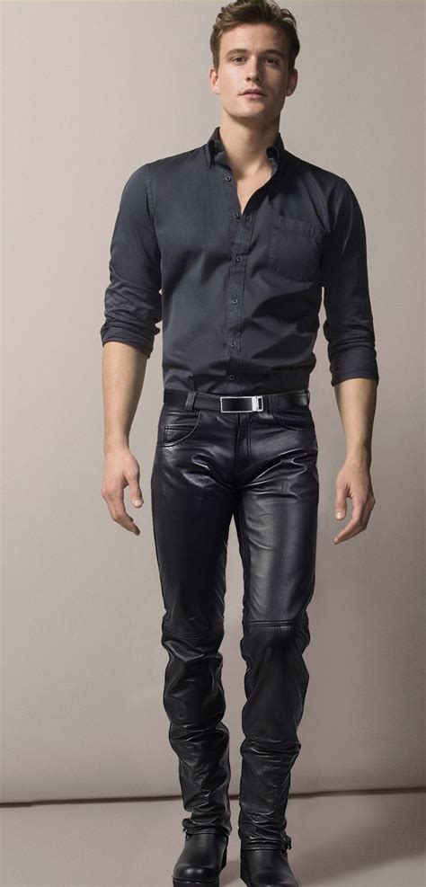 Pin On Mens Leather Fashion