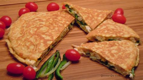 Here's how to take your tortillas to new heights: Gourmet Girl Cooks: Chicken Cheese Quesadillas -- Made w ...