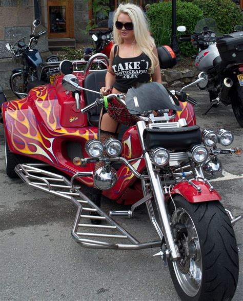 Big Red Trike With Model Trike Motorcycle Red Trike Custom Trikes