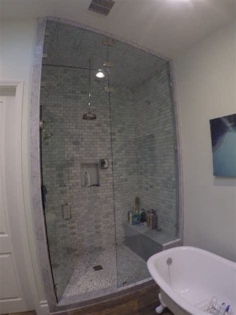 ten foot tall steam shower glass patriot glass and mirror san diego ca