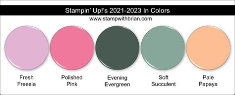 Introducing Stampin' Up!'s 2021-2023 In Colors - STAMP WITH BRIAN