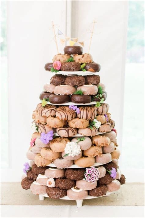 Donut Cake Tower Wedding Madalene Mcconnell