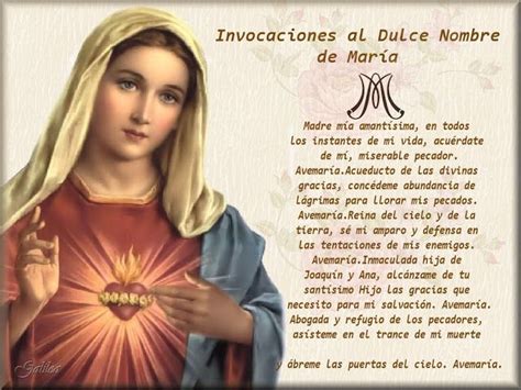 Santa María Madre De Dios Y Madre Nuestra Invocaciones Al Dulce
