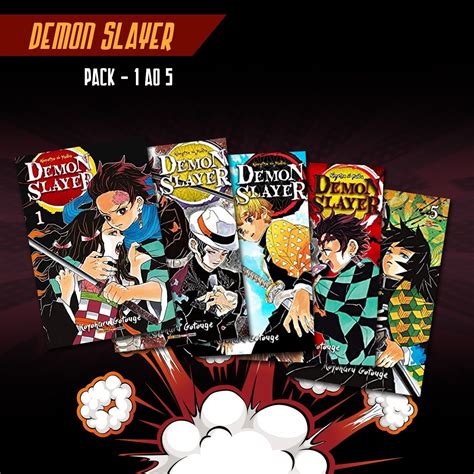 Pack Demon Slayer Vol1 Ao 5 Comic Boom