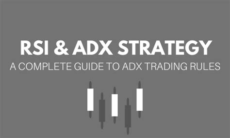 Rsi And Adx Strategy A Complete Guide To Adx Trading Rules