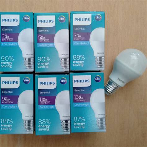 E27 Philips Essential Led Bulb 3w 5w 7w 9w 11w 13w Lampu Bohlam