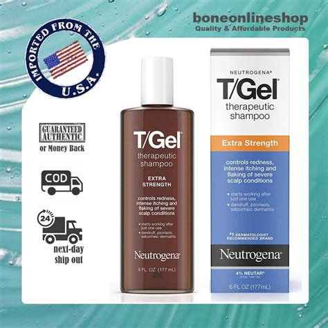 Neutrogena Tgel Extra Strength Therapeutic Shampoo With Coal Tar