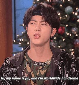 I Basically Cried At This Point YES JIN BABY YOU ARE WORLDWIDE HANDSOME