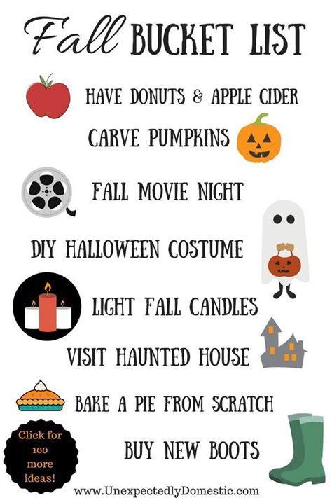 The Fall Bucket List With Pumpkins Apples And Other Things To Do In It