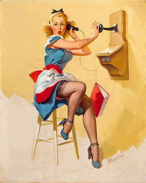 Picture Of Gil Elvgren All His Glamorous American Pin Ups 25th