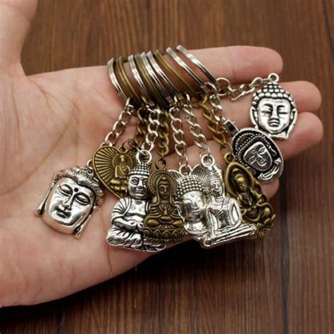 Porte Cl S Bouddha Multi Pendentifs Esprit Tibet