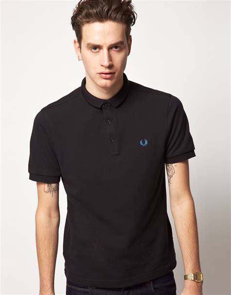 Fred Perry Fred Perry Hidden Pop Polo Shirt In Black For Men