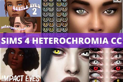Sims 4 Maxis Match Heterochromia Eyes 14 Images Prali