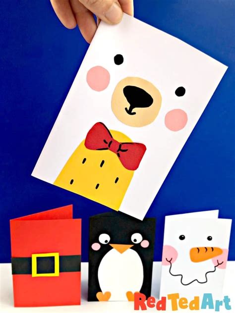 Super Simple Ted Card Design Red Ted Art Kids Crafts