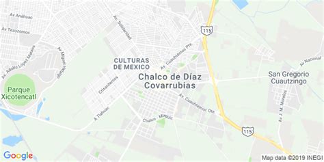 Mapa De Chalco Mexico Mapa De Mexico