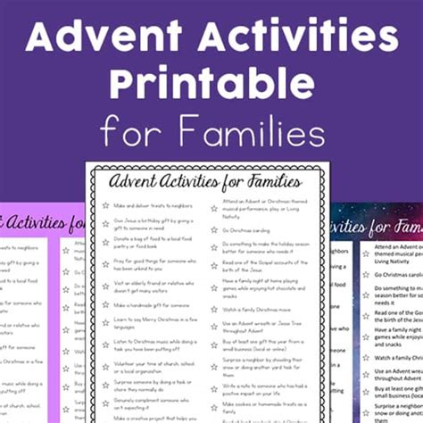 Printable Advent Activities For Children