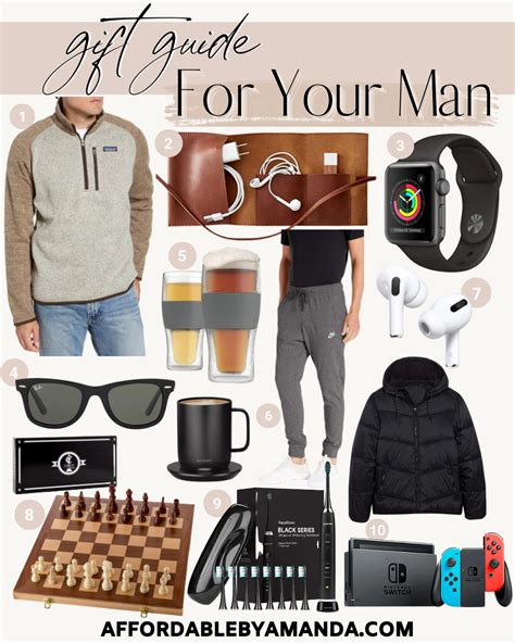 Gift Guide For Him Affordable By Amanda