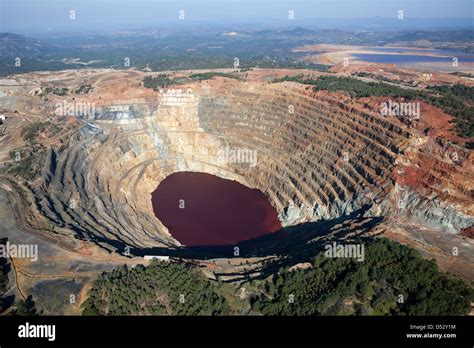 Riotinto Mine Huelva Spanien Luftaufnahme Atalaya Tagebau Mine